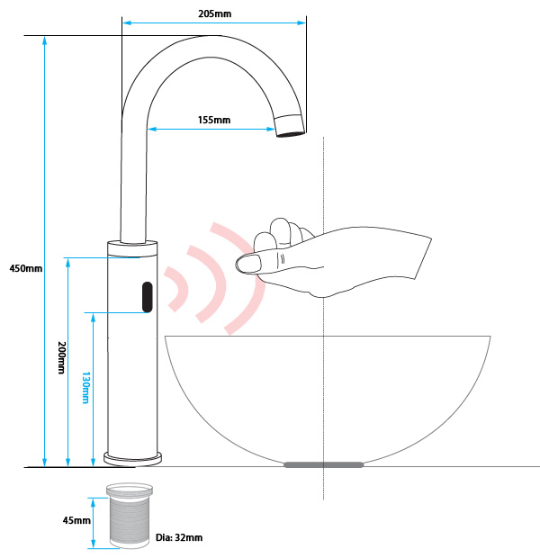 Automatic electronic tap ATX-8205