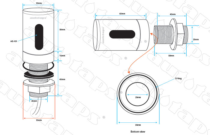 deck mounted sensor holder