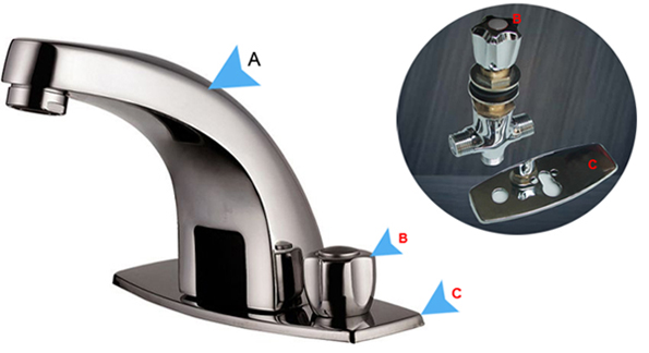 counter top mixer valve